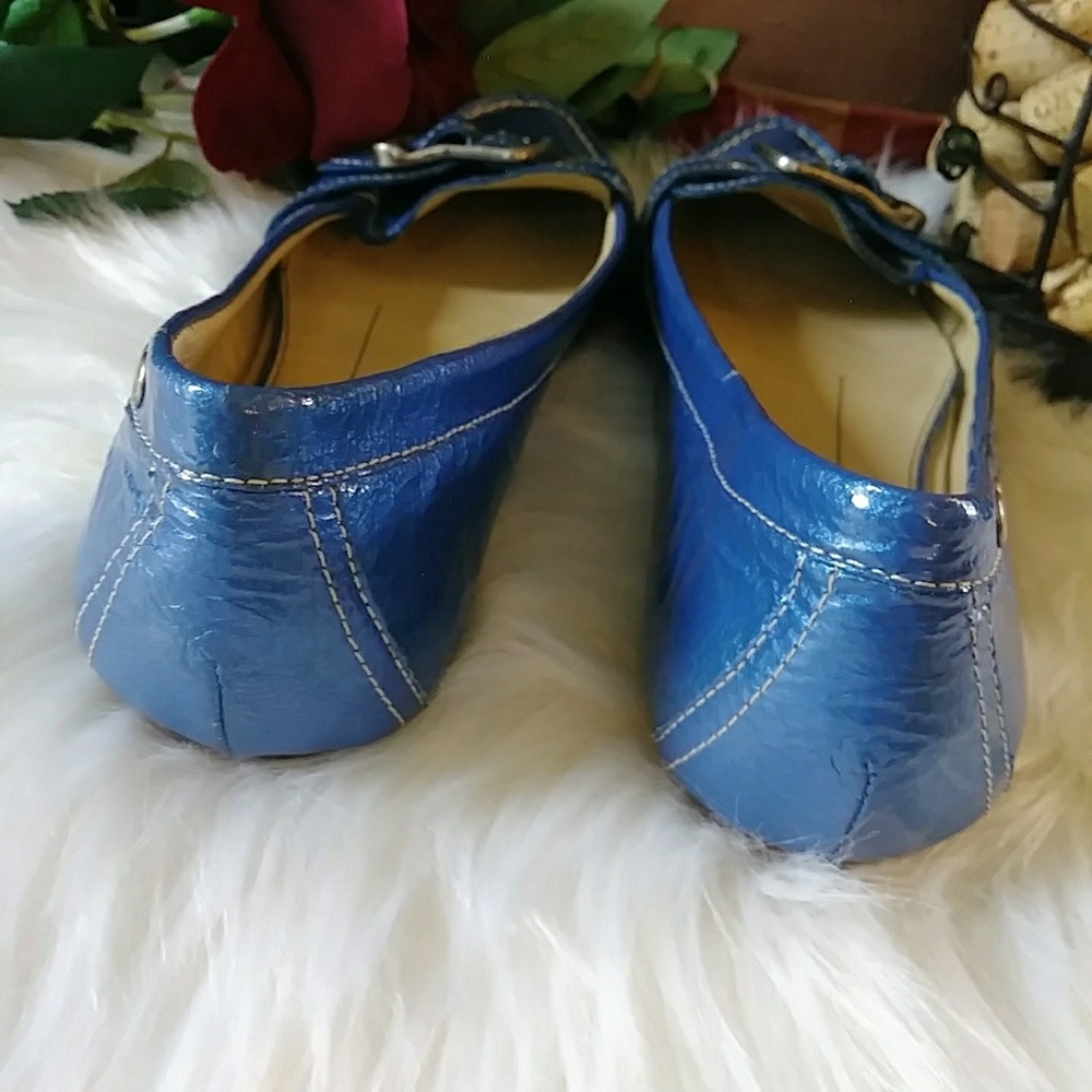Vintage Boutique Nordstrom Blue Patent Loafers - Picture 3 of 7